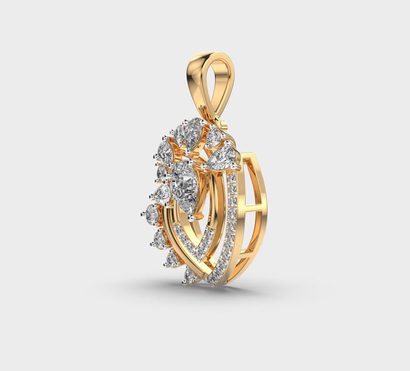 Gracious Glam Diamond Pendant without Chain