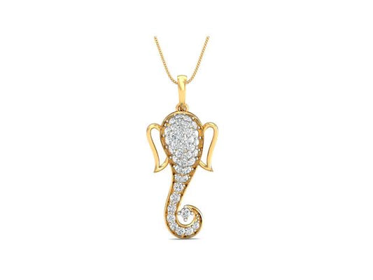 Elegant Ganesh Trunk Pendant