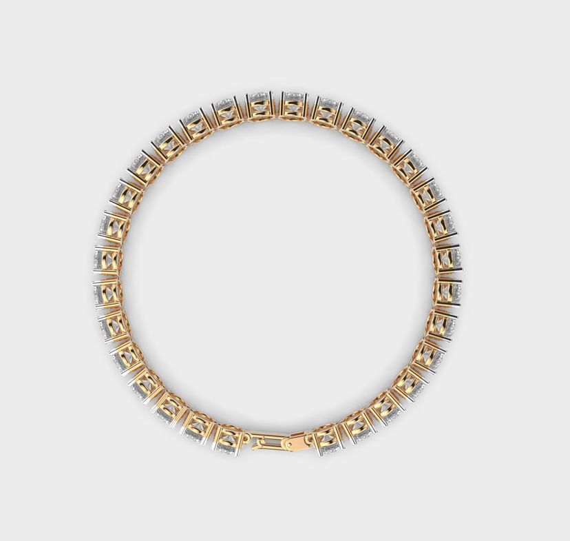 Minimal Solitaire Tennis Bracelet for Women