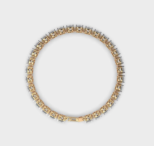 Minimal Solitaire Tennis Bracelet for Women