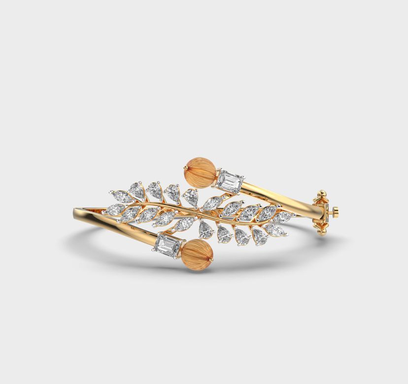 Nephra Fern Bejewelled Diamond Bracele
