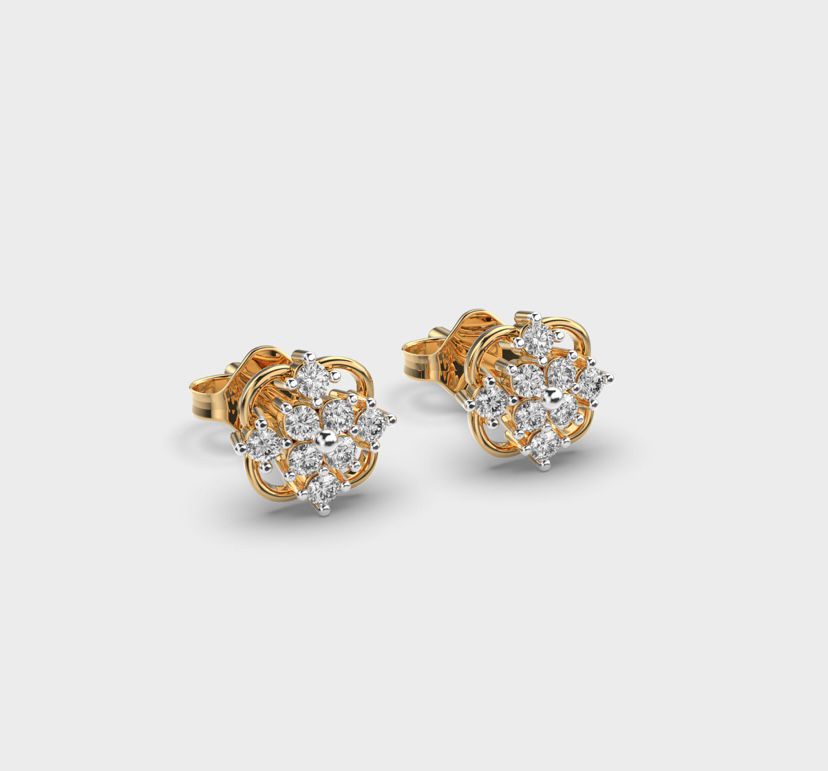 Infinite Firework Spark Diamond Studs