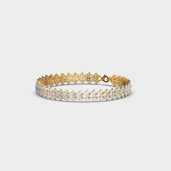 Pear Vine Diamond Link Bracelet – alternate view