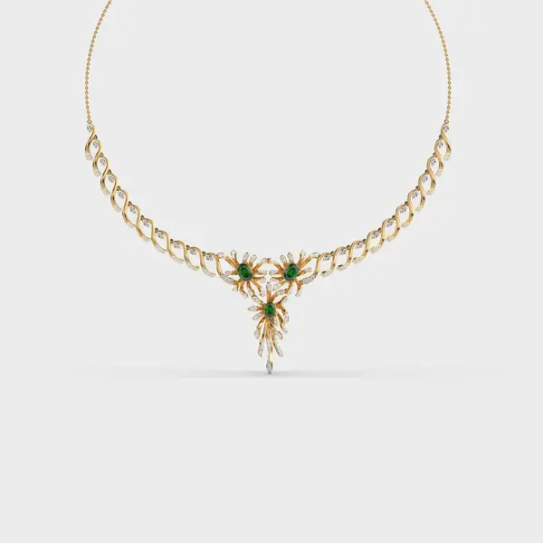 Blue Nori Diamond Necklace