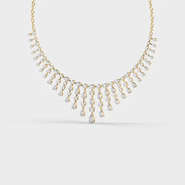 Fluid Grace Diamond Necklace – alternate view