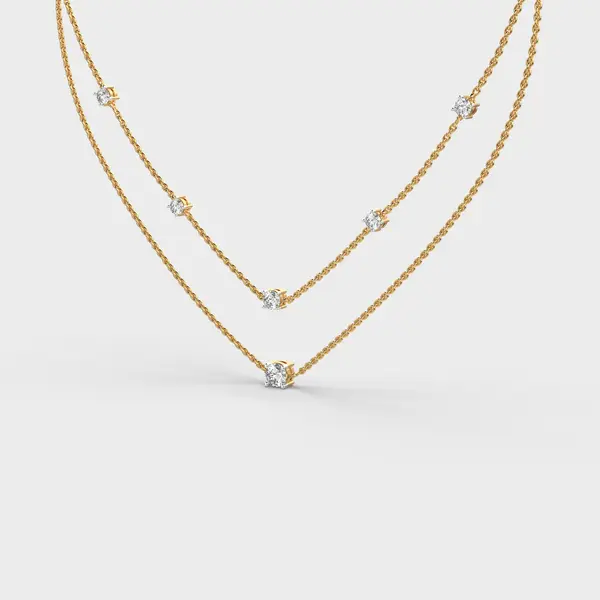 Lilibeth Amour Layered Diamond Necklace – alternate view
