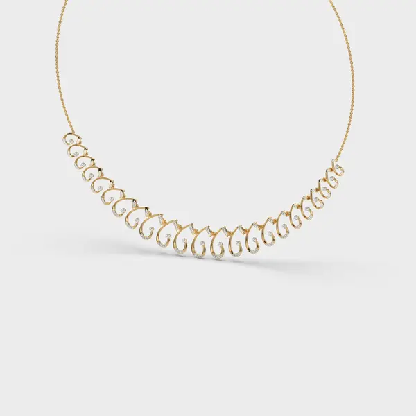 Royal Veil Diamond Necklace – alternate view