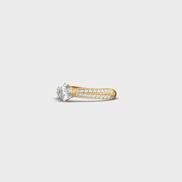 Aurora Borrelia's Round Diamond Ring – alternate view