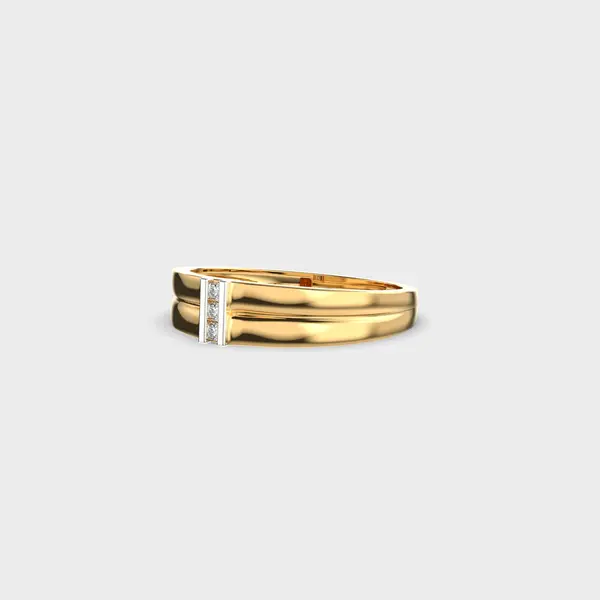 Grand Crested Diamond Ring For Men – alternate view
