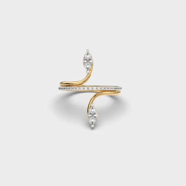 Twin Tip Marquise Diamond Ring
