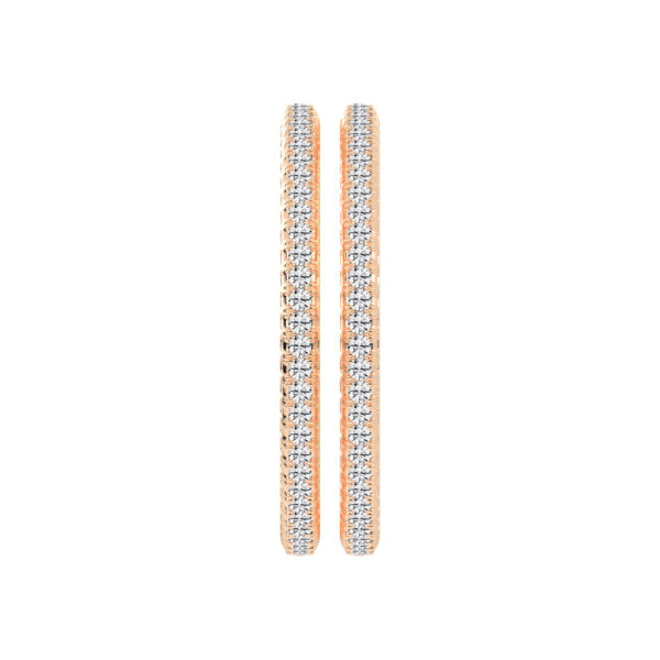 Glimmer 17.5Ct Shared Prong Single Line Bangles