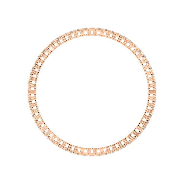 Harmonia 11.5Ct Shared Setting Round Cut Single Bangles - Image 2