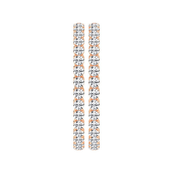 Lumina 51Ct Shared Setting Round Cut Single Bangle