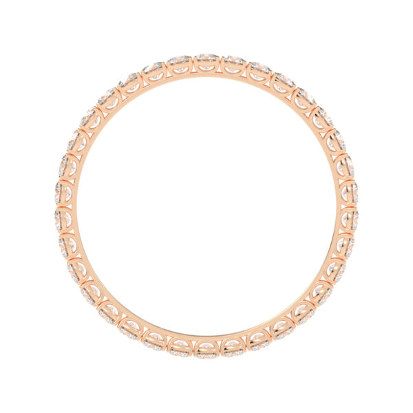 Lumina 51Ct Shared Setting Round Cut Single Bangle - Image 4