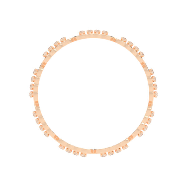 Ethereal Round Cut Single Line Bangle - Image 2