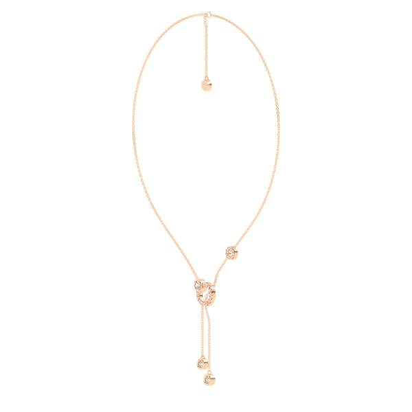 Aadita Cable Chain Oval Cut Lariat Necklace