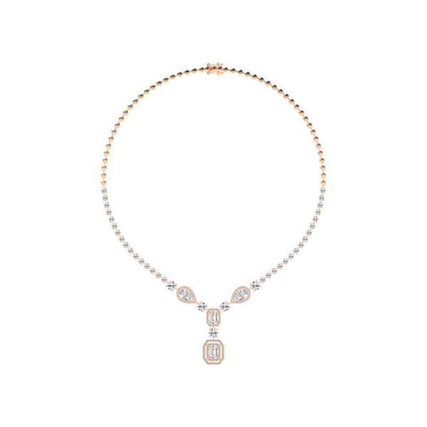 Ariana Pear Cut Tennis Necklace