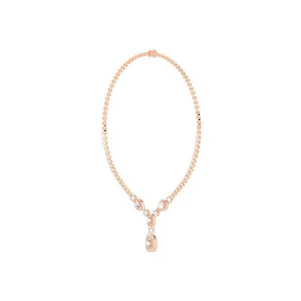 Ariana Pear Cut Tennis Necklace - Image 3