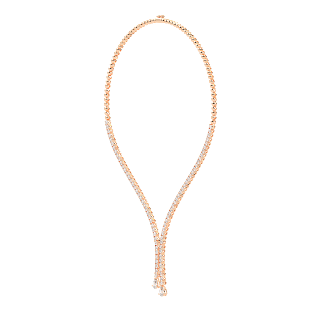 Aalia 9.50Ct Pear Cut Lariant Necklace