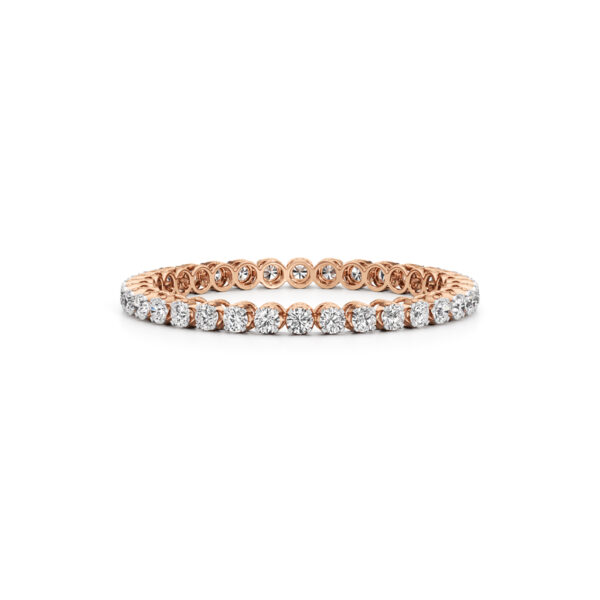 26 ctw Round Diamond Single Line Bangles