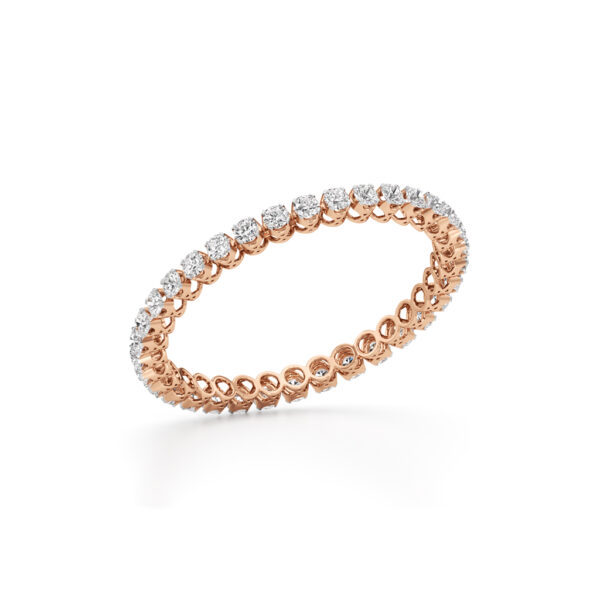 26 ctw Round Diamond Single Line Bangles - Image 3