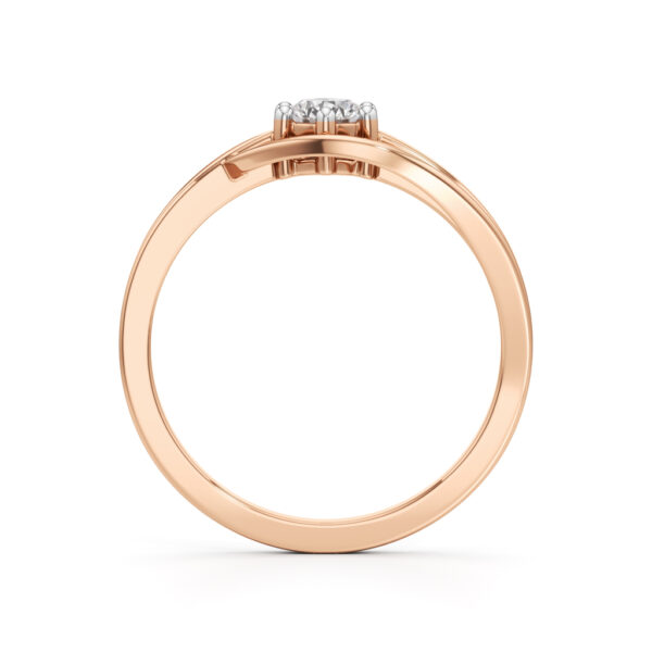 Delavia Freeform Round Cut Delicate Ring - Image 2
