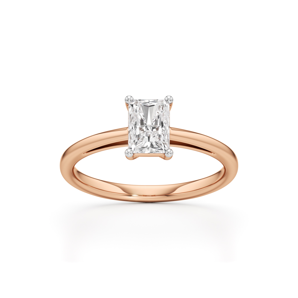 Solira 0.75Ct Radiant Cut Solitaire Ring