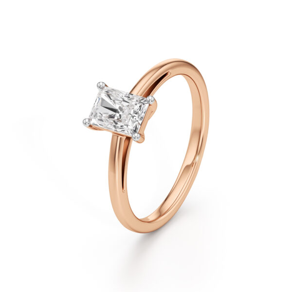 Solira 0.75Ct Radiant Cut Solitaire Ring - Image 4