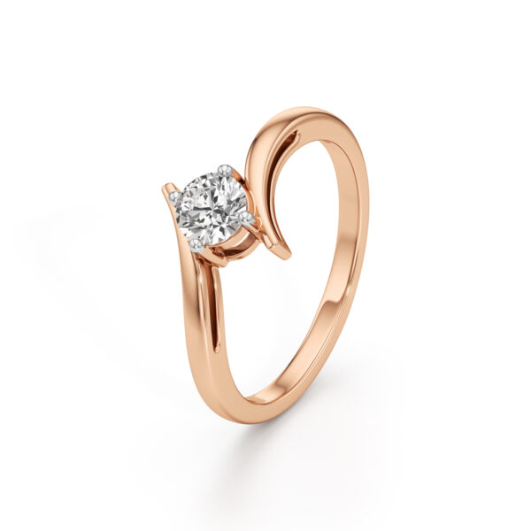 Delivone Round Cut Delicate Ring - Image 4