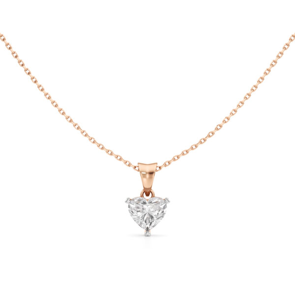 Dazzle 1.5Ct Heart Cut Solitaire Pendant